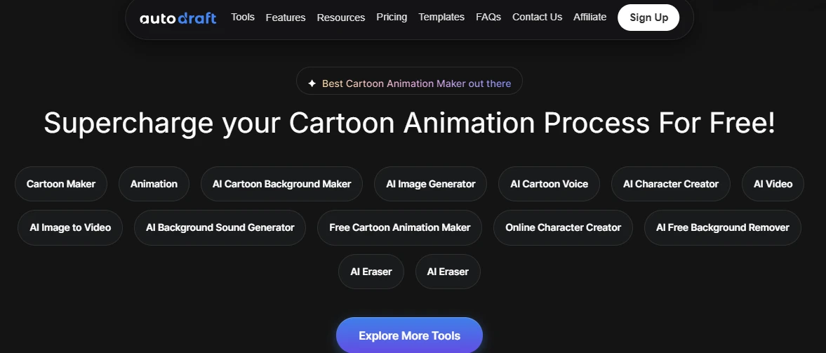 Screenshot of Autodraft AI